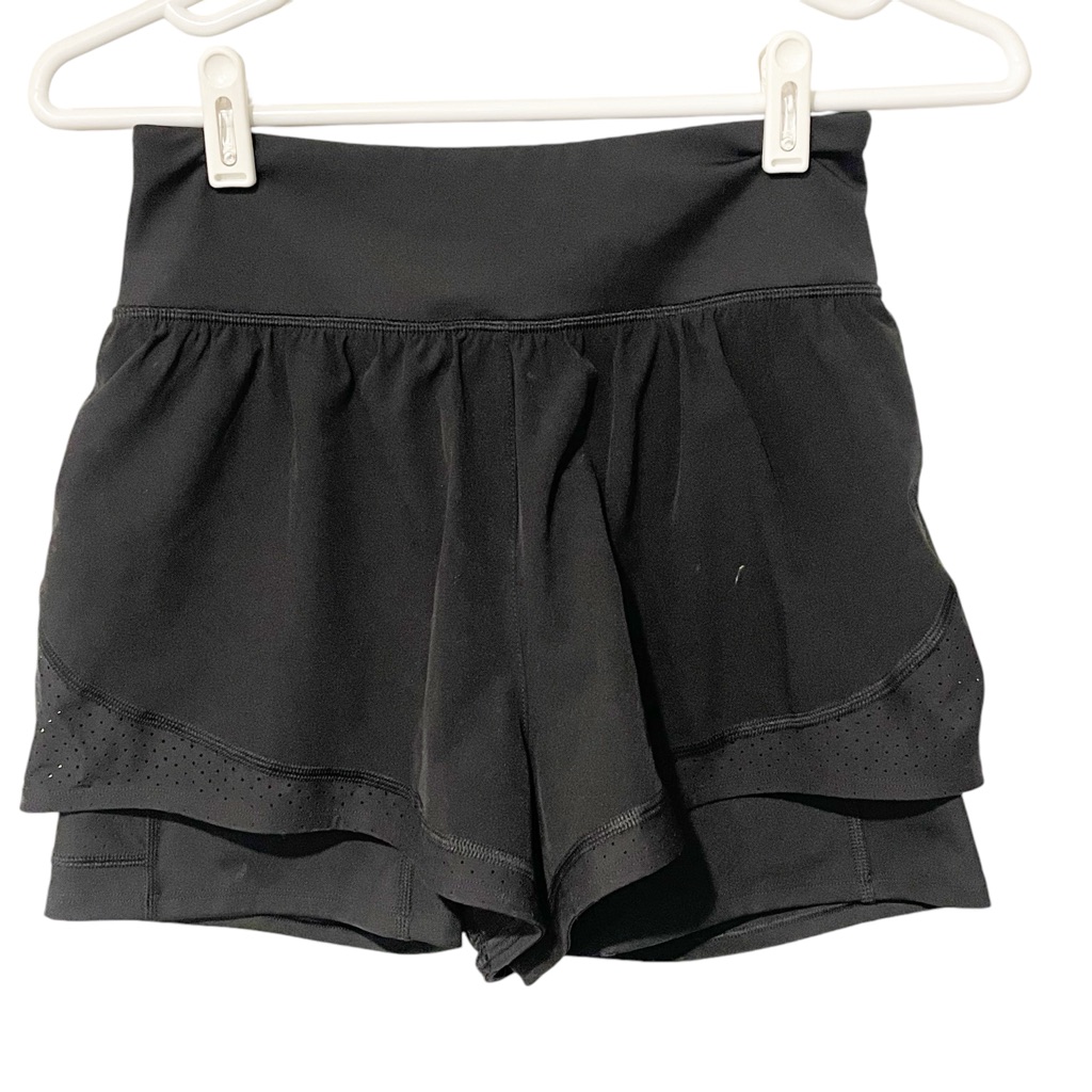 Spanx Small Get Moving Athletic Shorts Black Built In Short Liner Stretch